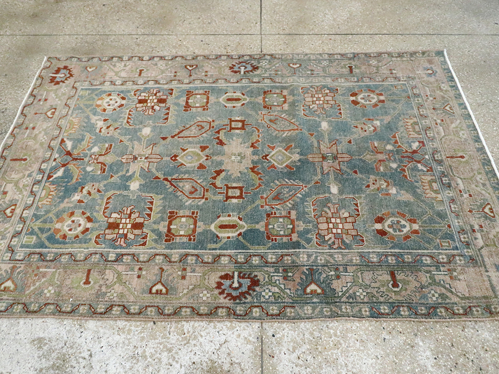 Vintage Persian Malayer Accent Rug, No.29970 - Gsblank