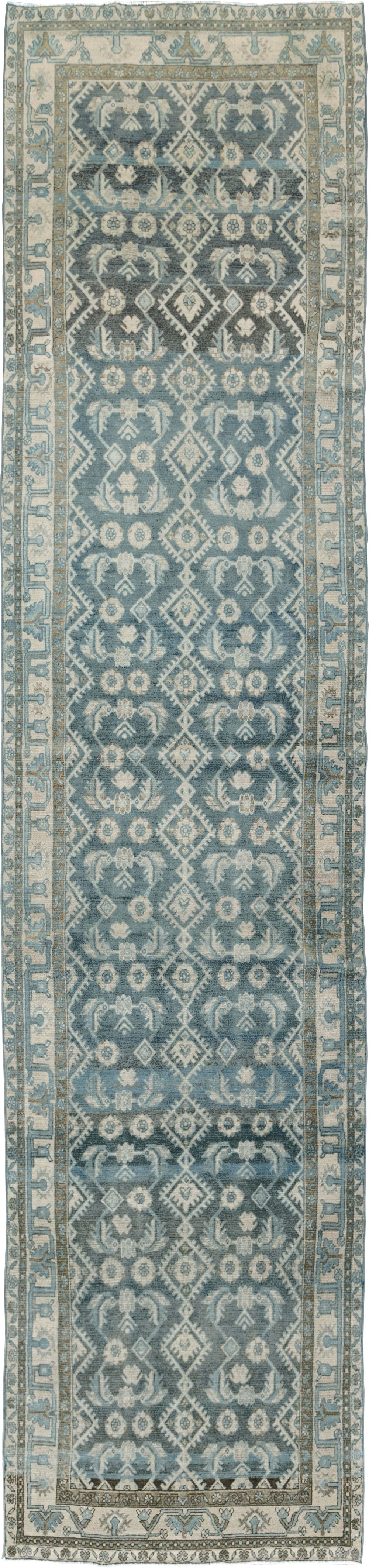 Vintage Persian Malayer Wide Gallery Runner, No.29972 - Gsblank
