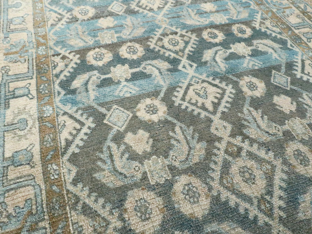 Vintage Persian Malayer Wide Gallery Runner, No.29972 - Gsblank