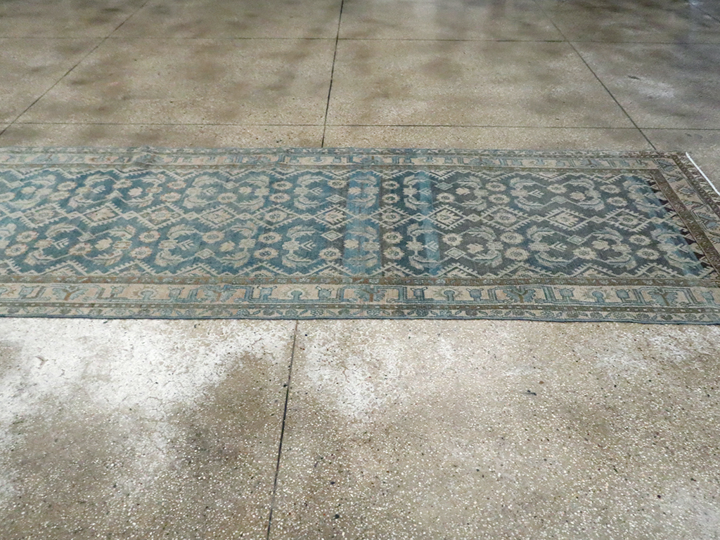 Vintage Persian Malayer Wide Gallery Runner, No.29972 - Gsblank