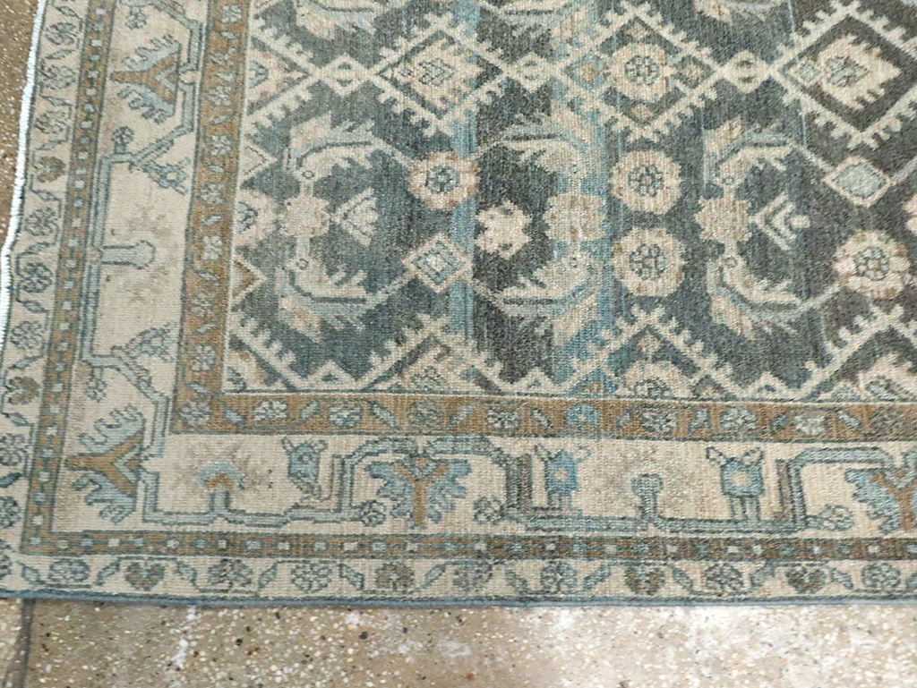 Vintage Persian Malayer Wide Gallery Runner, No.29972 - Gsblank