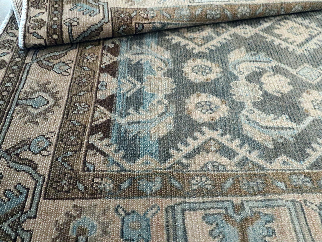 Vintage Persian Malayer Wide Gallery Runner, No.29972 - Gsblank