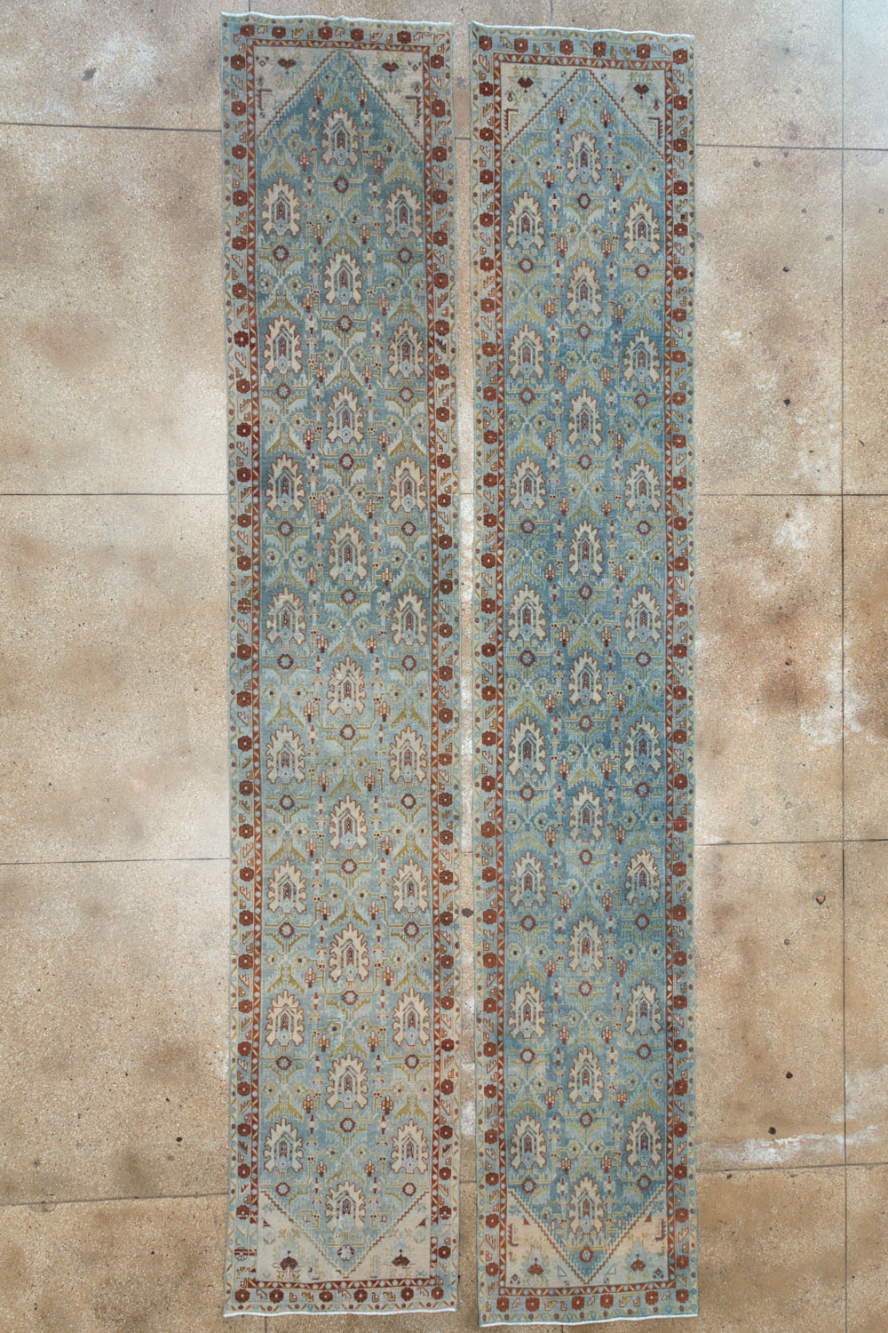 Vintage Persian Malayer Long Runner (Pair: 2 of 2), No.29975 - Gsblank