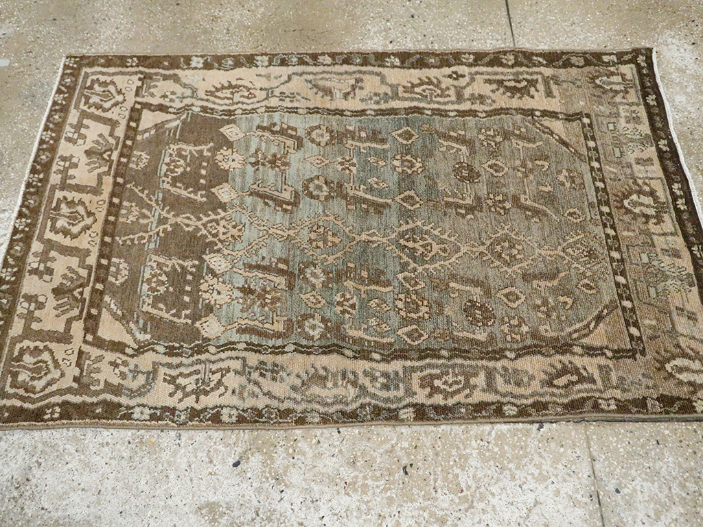 Vintage Persian Malayer Throw Rug, No.29982 - Gsblank
