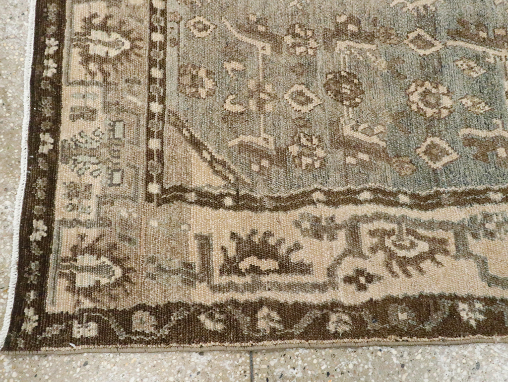 Vintage Persian Malayer Throw Rug, No.29982 - Gsblank