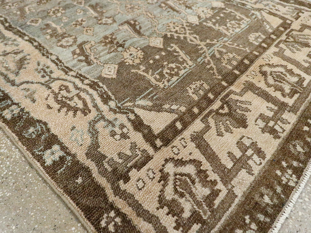 Vintage Persian Malayer Throw Rug, No.29982 - Gsblank