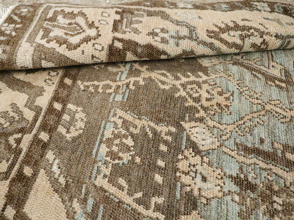 Vintage Persian Malayer Throw Rug, No.29982 - Gsblank