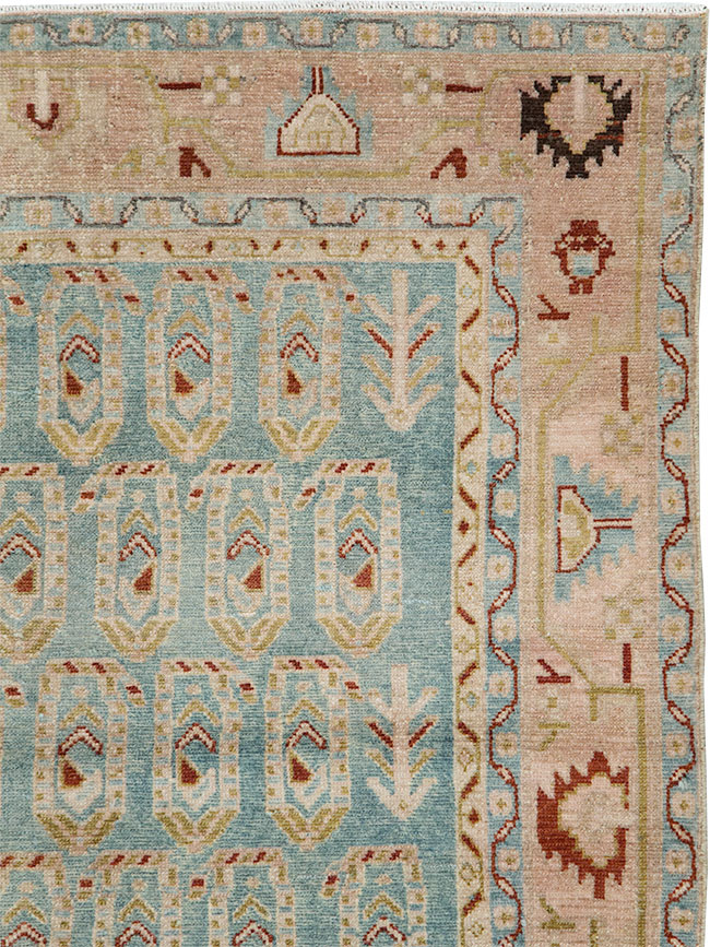 Vintage Persian Malayer Accent Rug, No.29983 - Gsblank