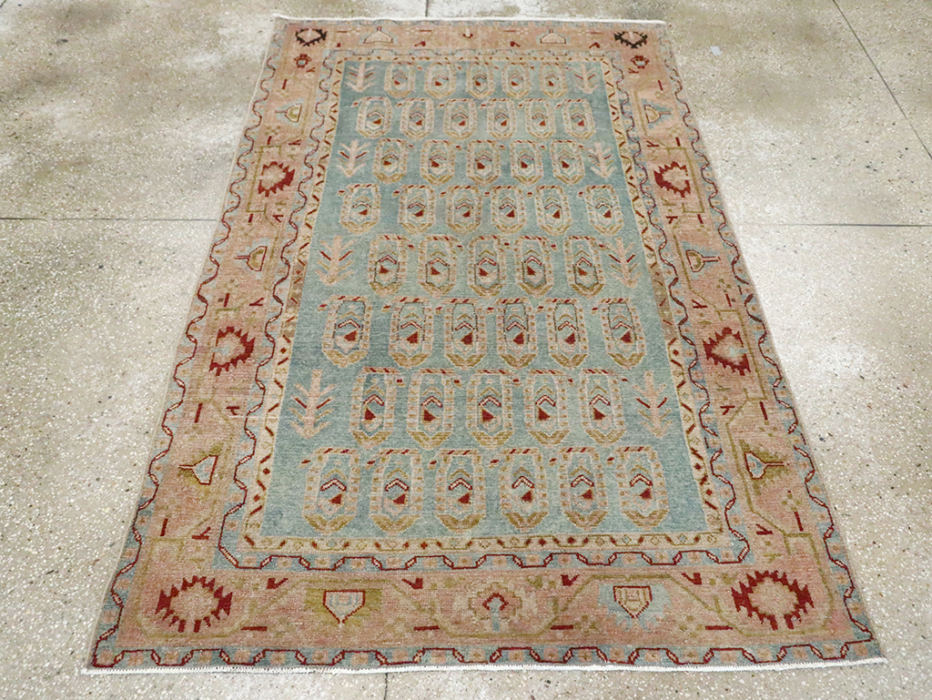 Vintage Persian Malayer Accent Rug, No.29983 - Gsblank