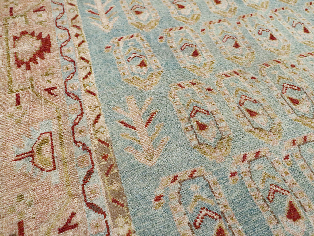 Vintage Persian Malayer Accent Rug, No.29983 - Gsblank