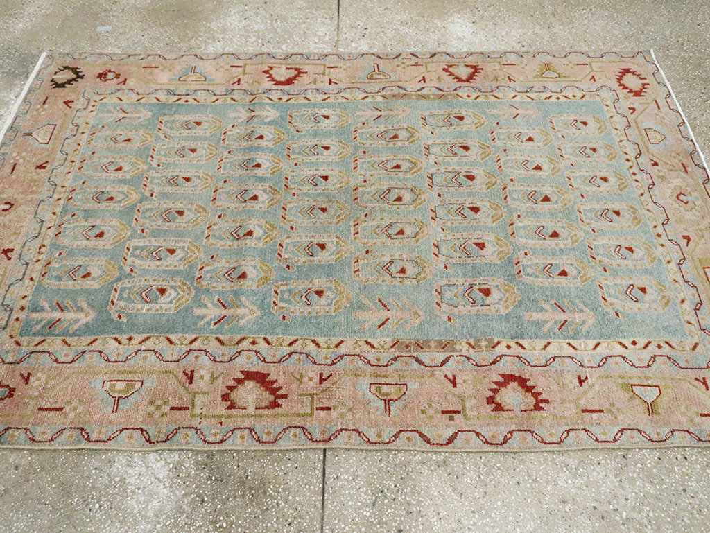 Vintage Persian Malayer Accent Rug, No.29983 - Gsblank