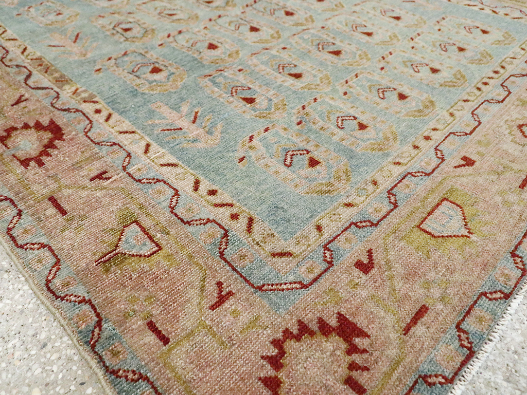 Vintage Persian Malayer Accent Rug, No.29983 - Gsblank