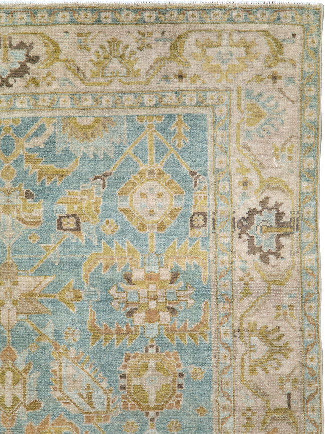 Vintage Persian Malayer Accent Rug, No.29985 - Gsblank