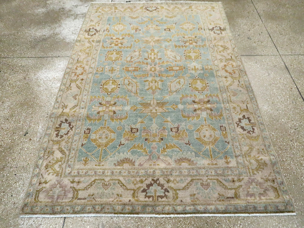 Vintage Persian Malayer Accent Rug, No.29985 - Gsblank