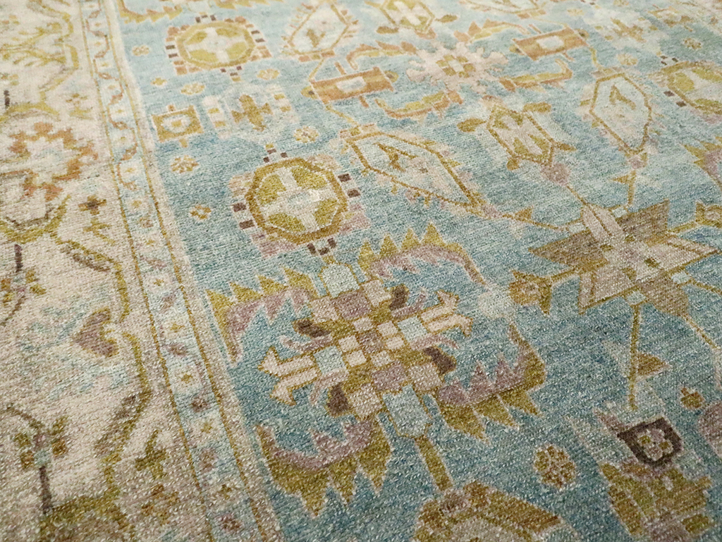 Vintage Persian Malayer Accent Rug, No.29985 - Gsblank