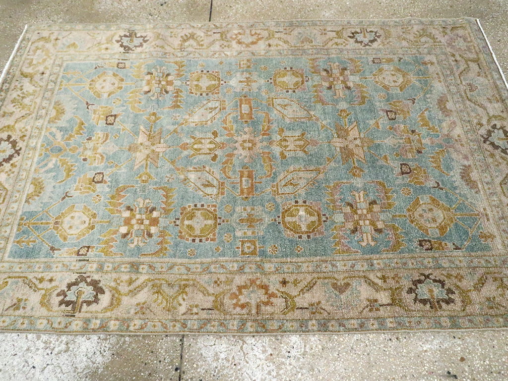 Vintage Persian Malayer Accent Rug, No.29985 - Gsblank
