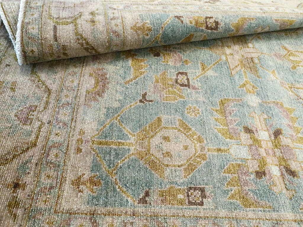 Vintage Persian Malayer Accent Rug, No.29985 - Gsblank