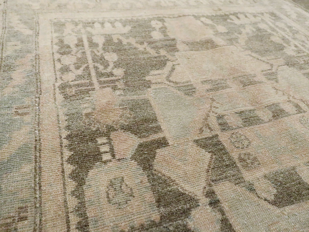 Vintage Persian Malayer Throw Rug, No.29986 - Gsblank