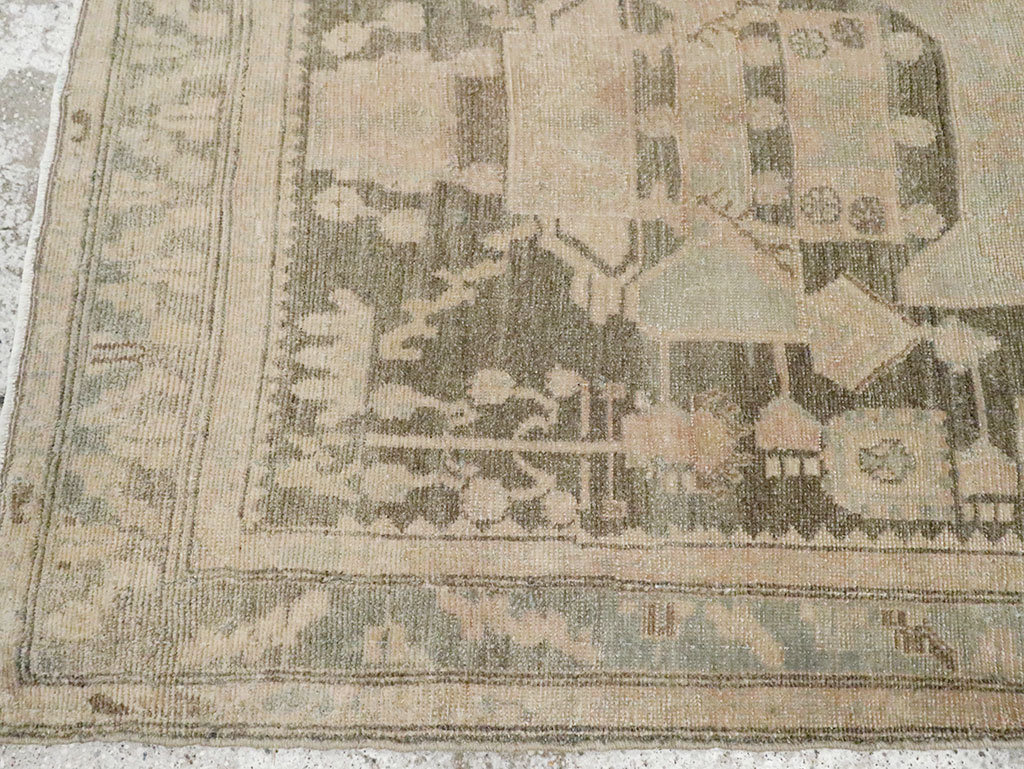 Vintage Persian Malayer Throw Rug, No.29986 - Gsblank