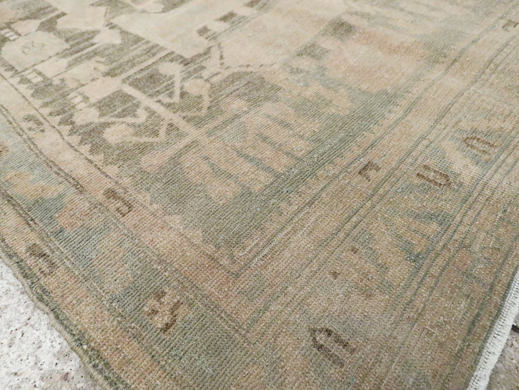 Vintage Persian Malayer Throw Rug, No.29986 - Gsblank