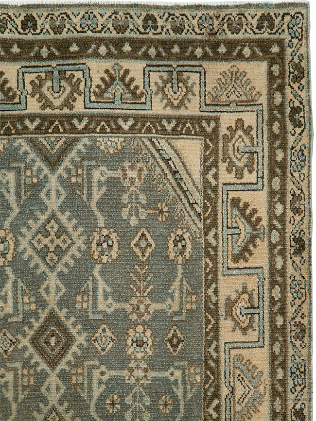 Vintage Persian Malayer Throw Rug, No.29988 - Gsblank
