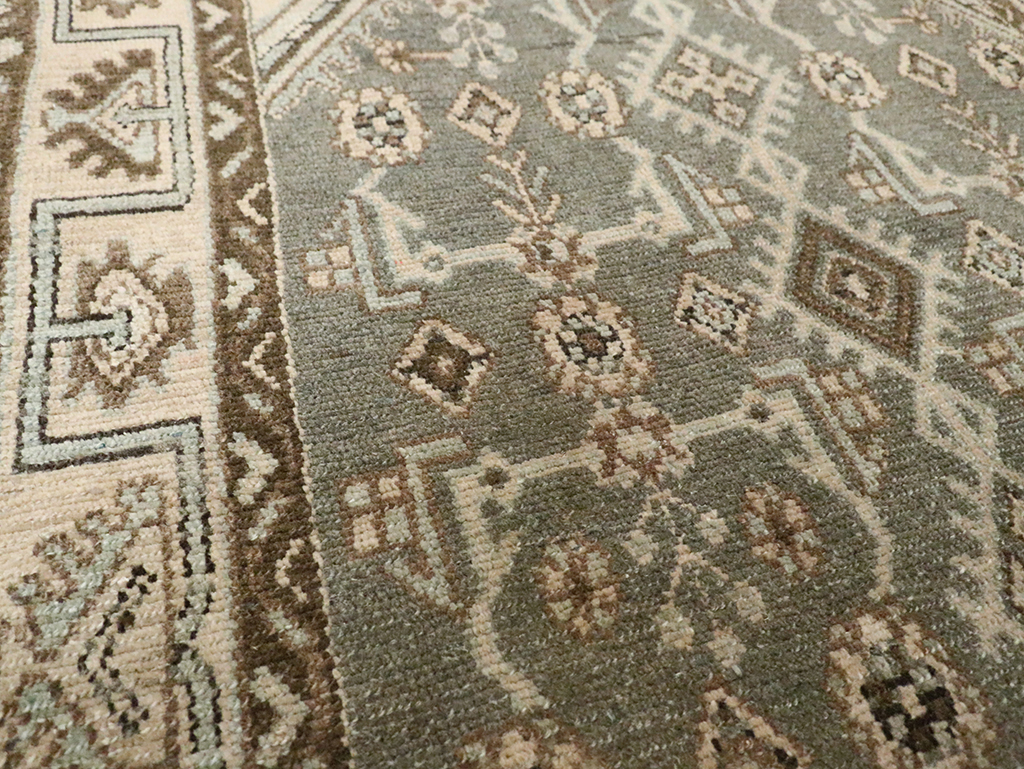 Vintage Persian Malayer Throw Rug, No.29988 - Gsblank