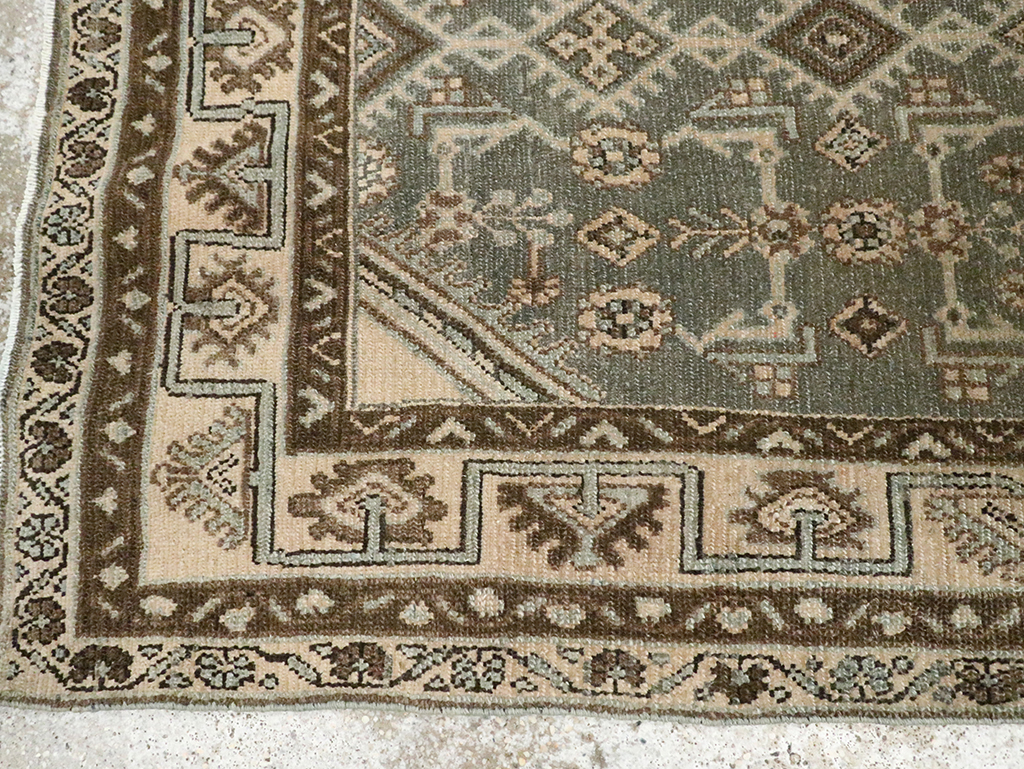 Vintage Persian Malayer Throw Rug, No.29988 - Gsblank