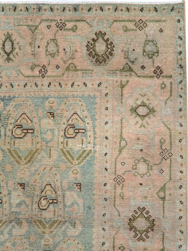 Vintage Persian Malayer Accent Rug, No.29990 - Gsblank