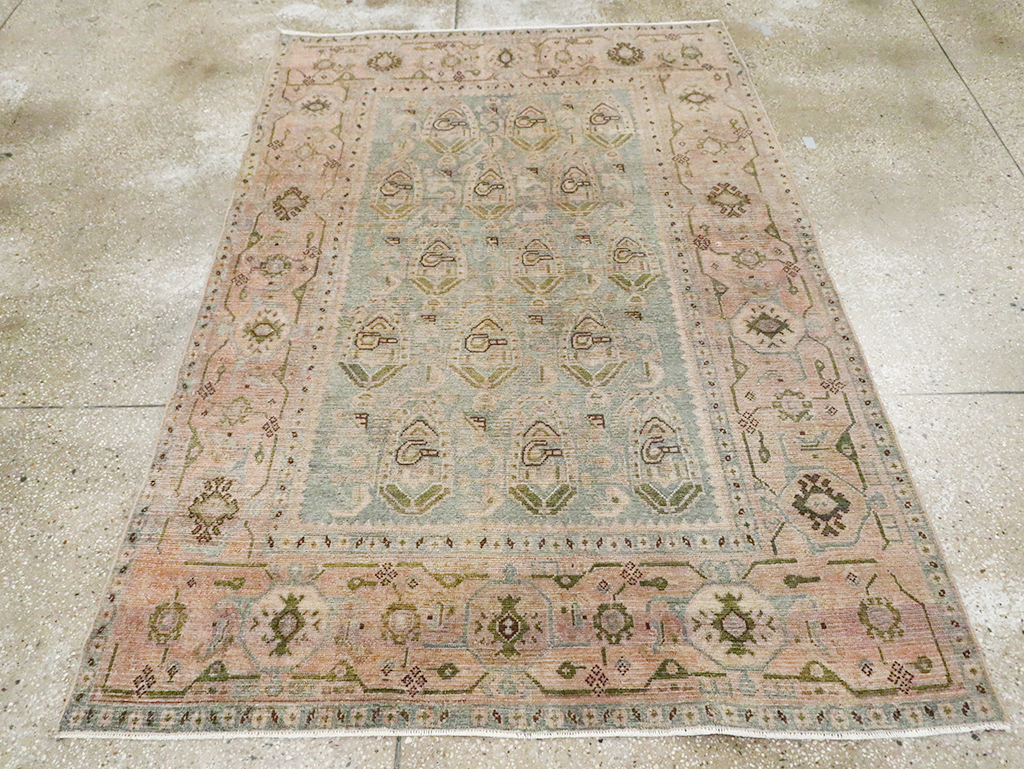 Vintage Persian Malayer Accent Rug, No.29990 - Gsblank