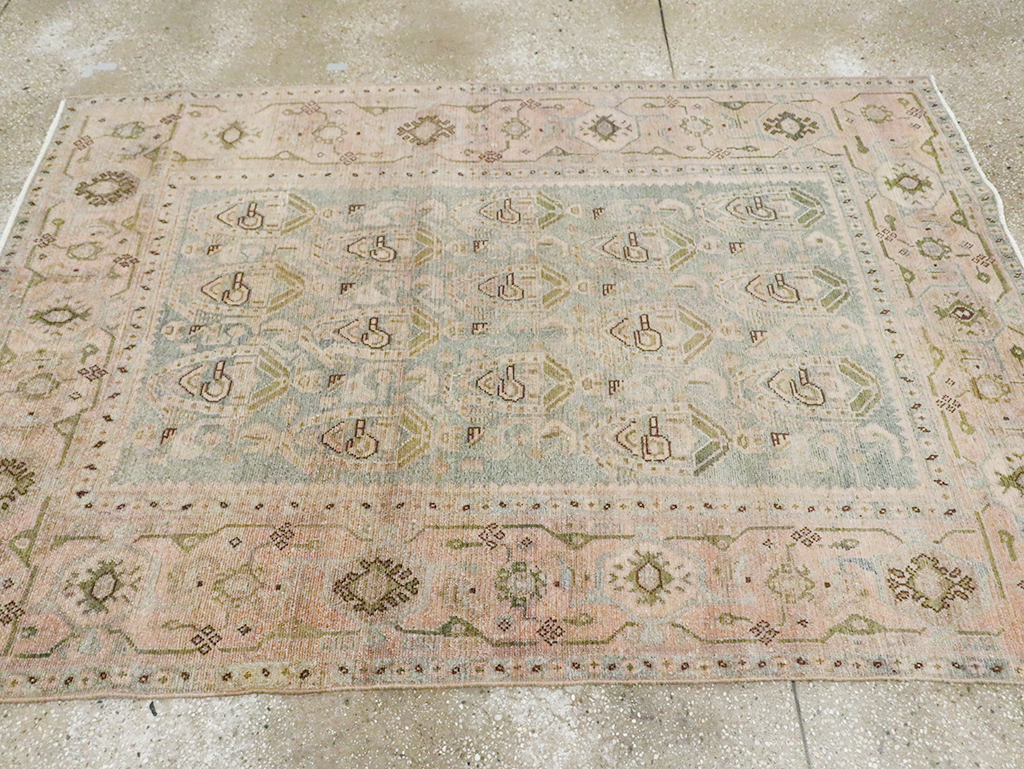 Vintage Persian Malayer Accent Rug, No.29990 - Gsblank