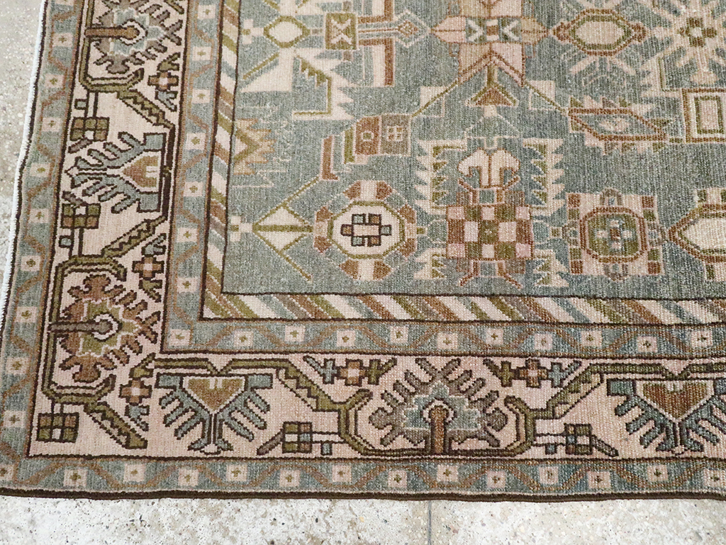 Vintage Persian Malayer Accent Rug, No.29991 - Gsblank