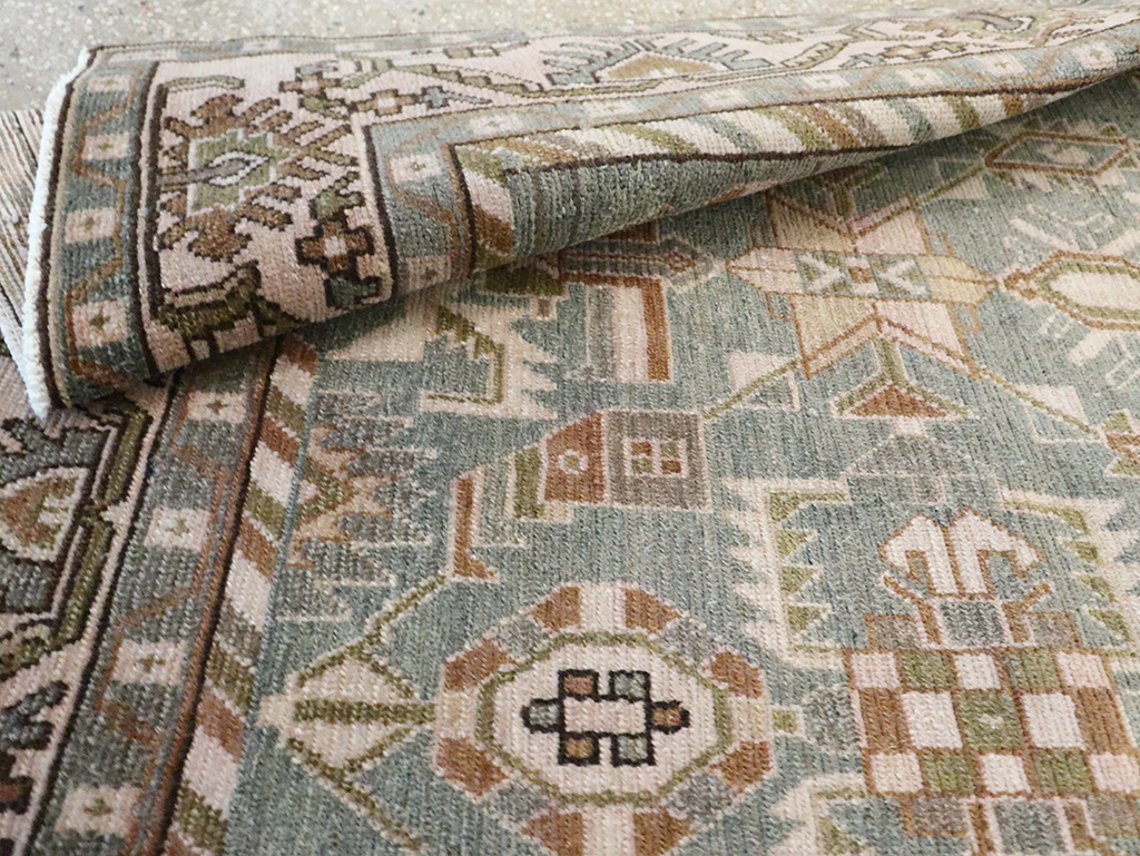 Vintage Persian Malayer Accent Rug, No.29991 - Gsblank