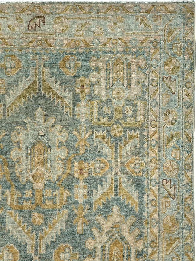 Vintage Persian Malayer Throw Rug, No.29993 - Gsblank
