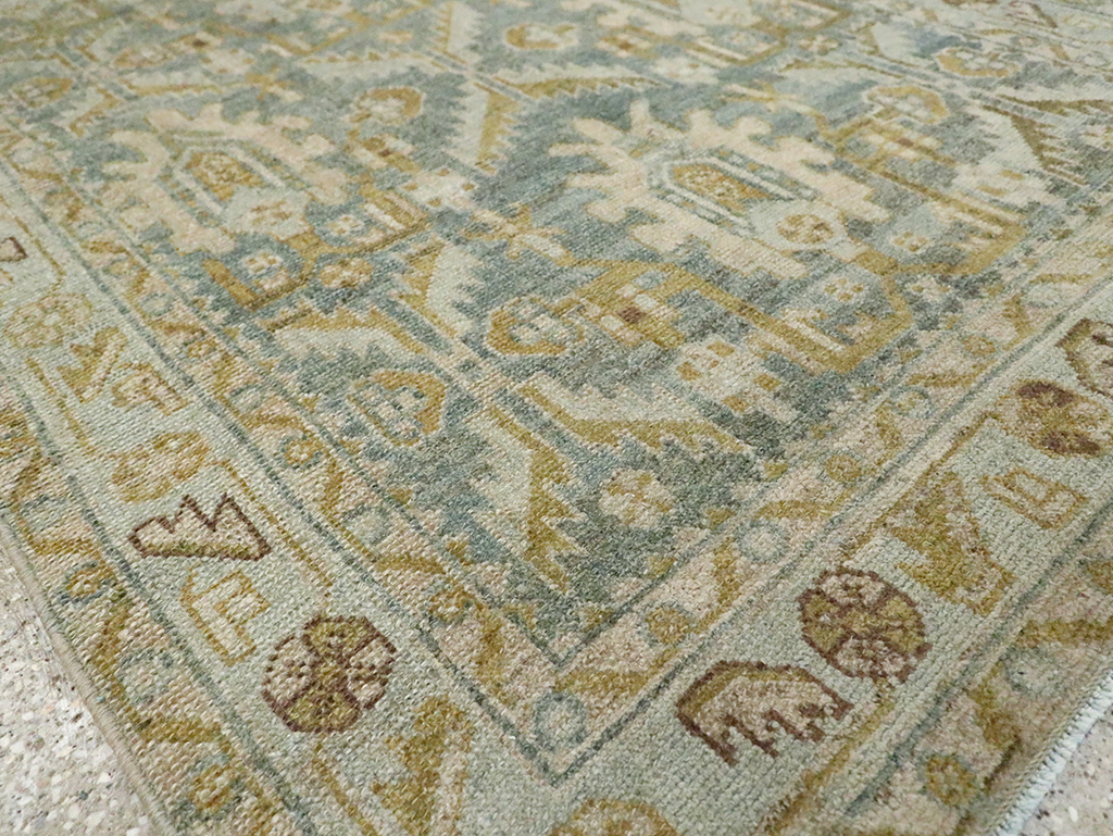 Vintage Persian Malayer Throw Rug, No.29993 - Gsblank