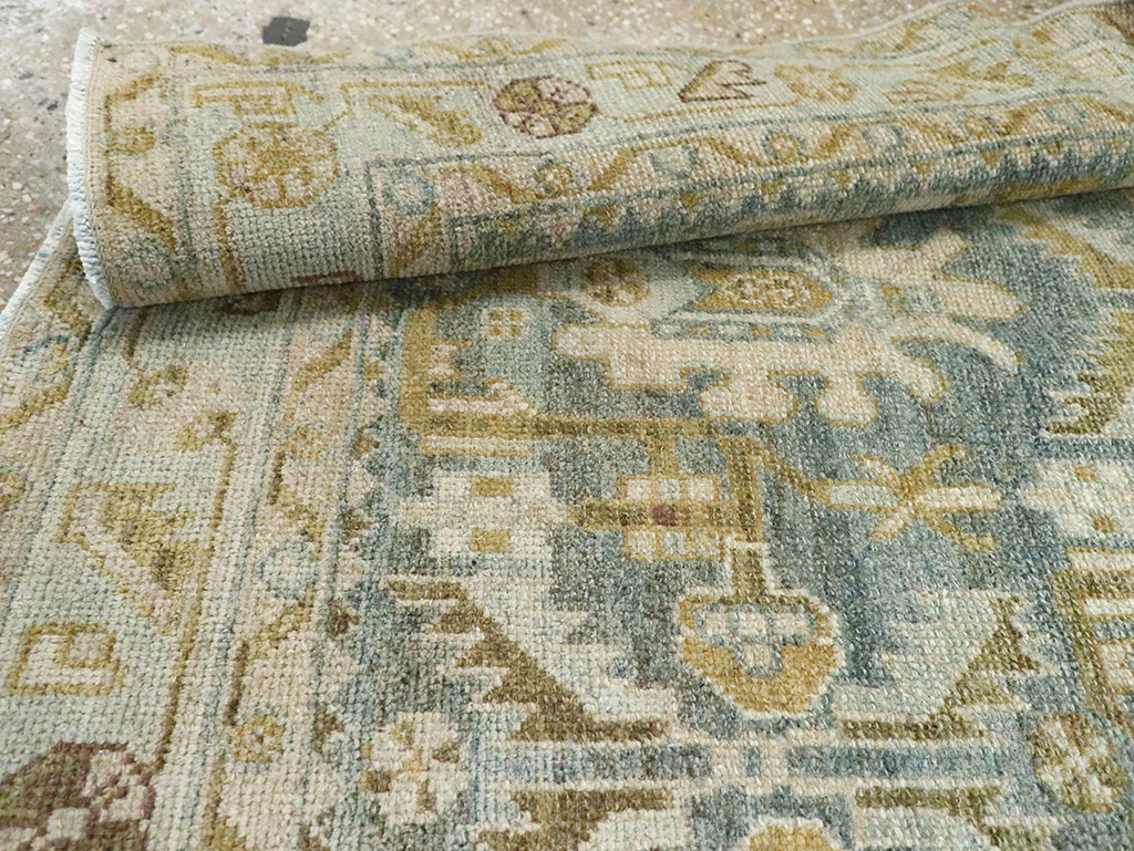 Vintage Persian Malayer Throw Rug, No.29993 - Gsblank