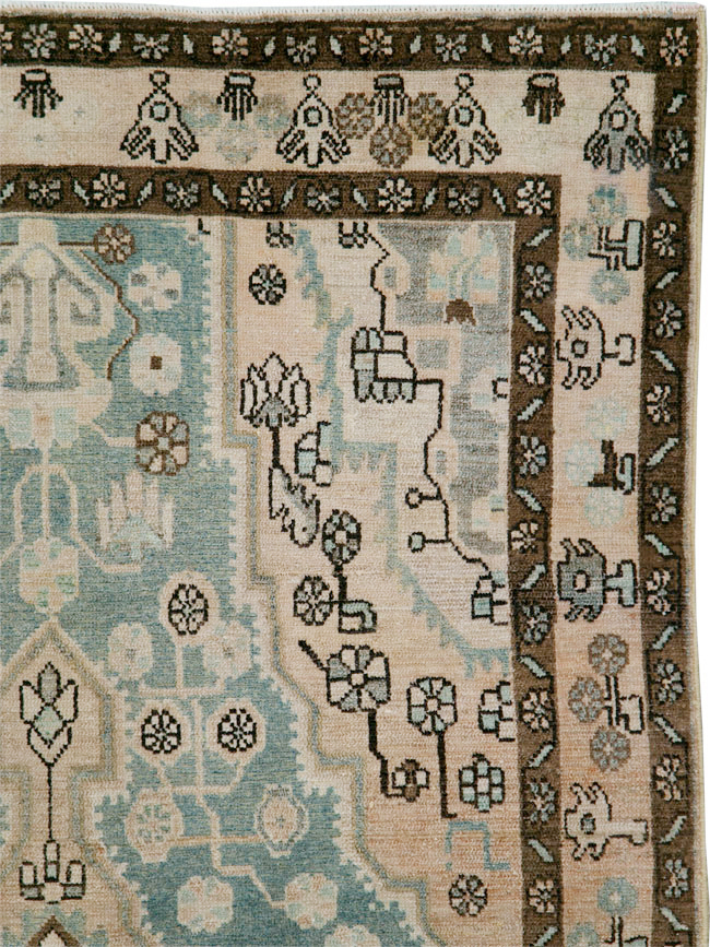 Vintage Persian Malayer Accent Rug, No.29994 - Gsblank