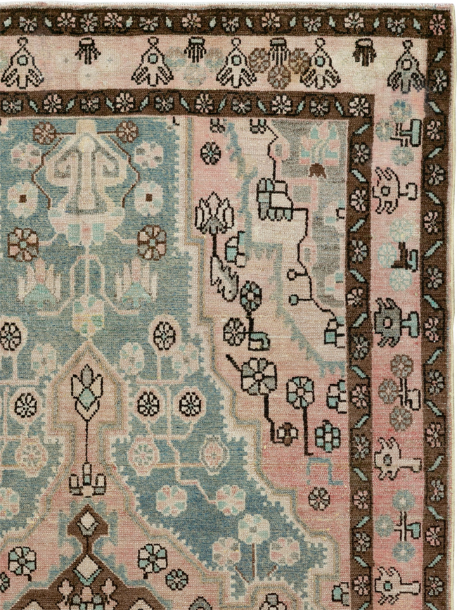 Vintage Persian Malayer Accent Rug, No.29994 - Gsblank