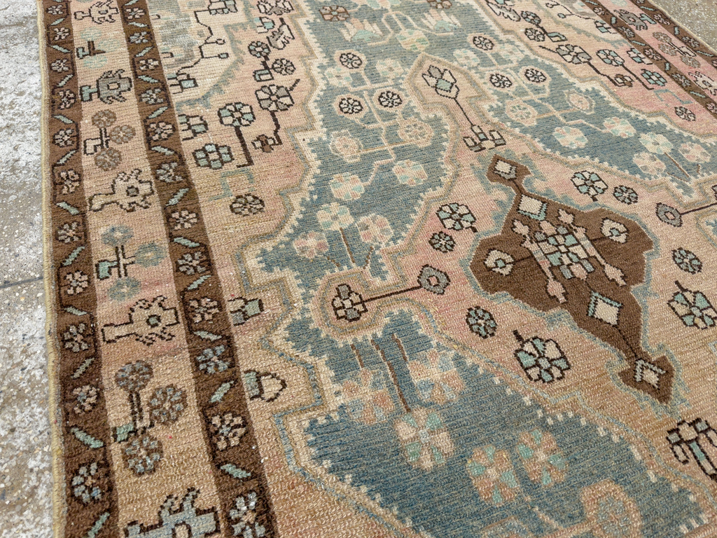 Vintage Persian Malayer Accent Rug, No.29994 - Gsblank