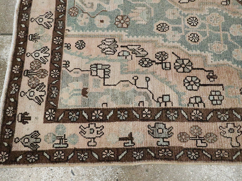 Vintage Persian Malayer Accent Rug, No.29994 - Gsblank