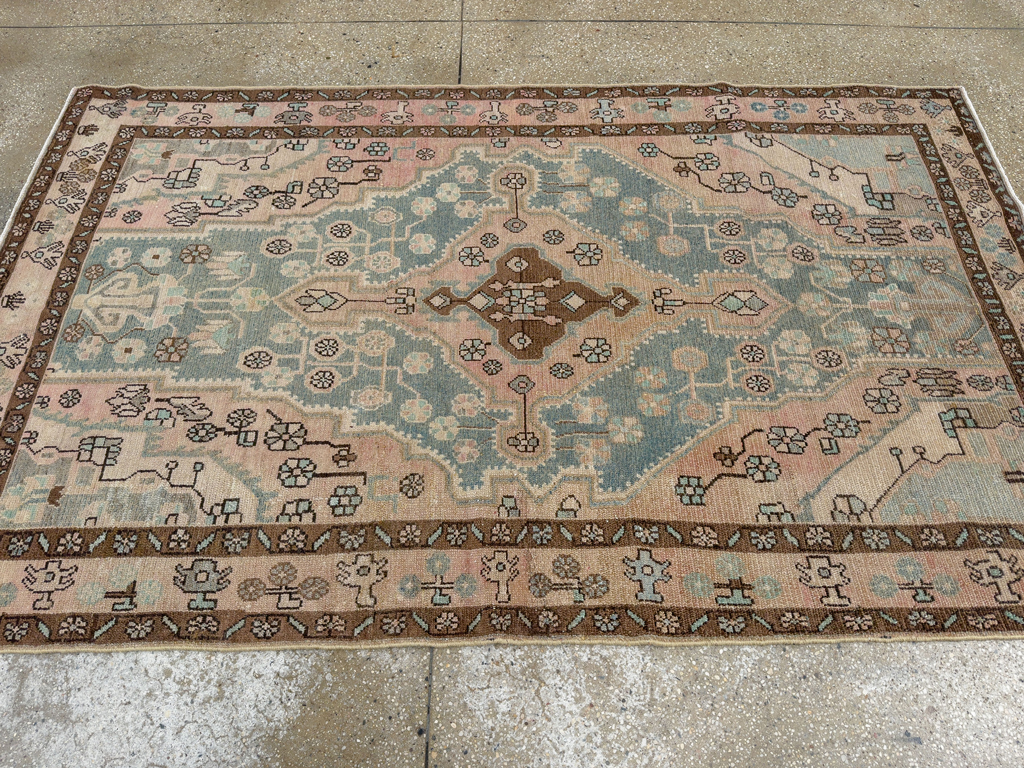 Vintage Persian Malayer Accent Rug, No.29994 - Gsblank