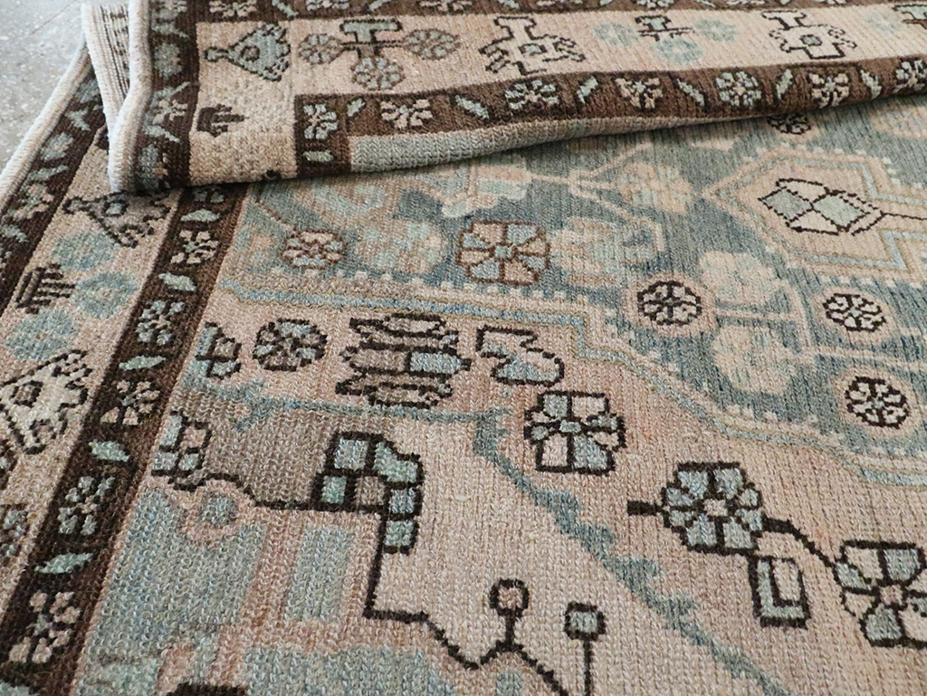 Vintage Persian Malayer Accent Rug, No.29994 - Gsblank