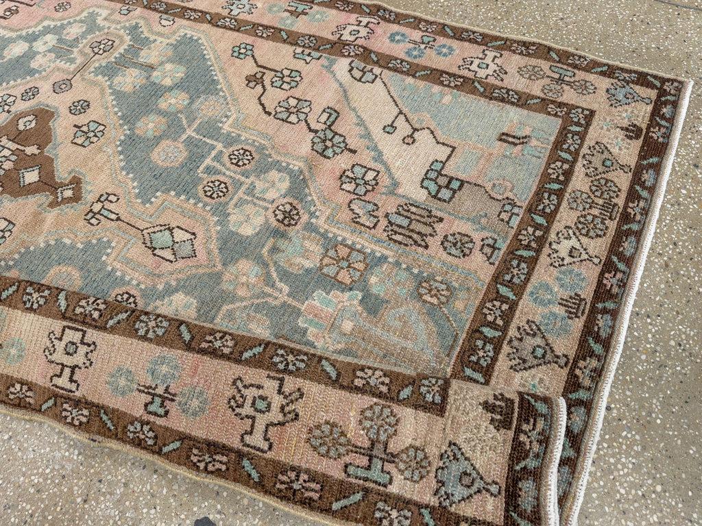 Vintage Persian Malayer Accent Rug, No.29994 - Gsblank