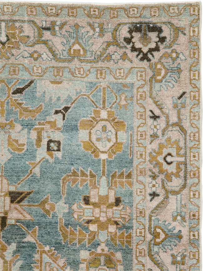 Vintage Persian Malayer Accent Rug, No.29996 - Gsblank