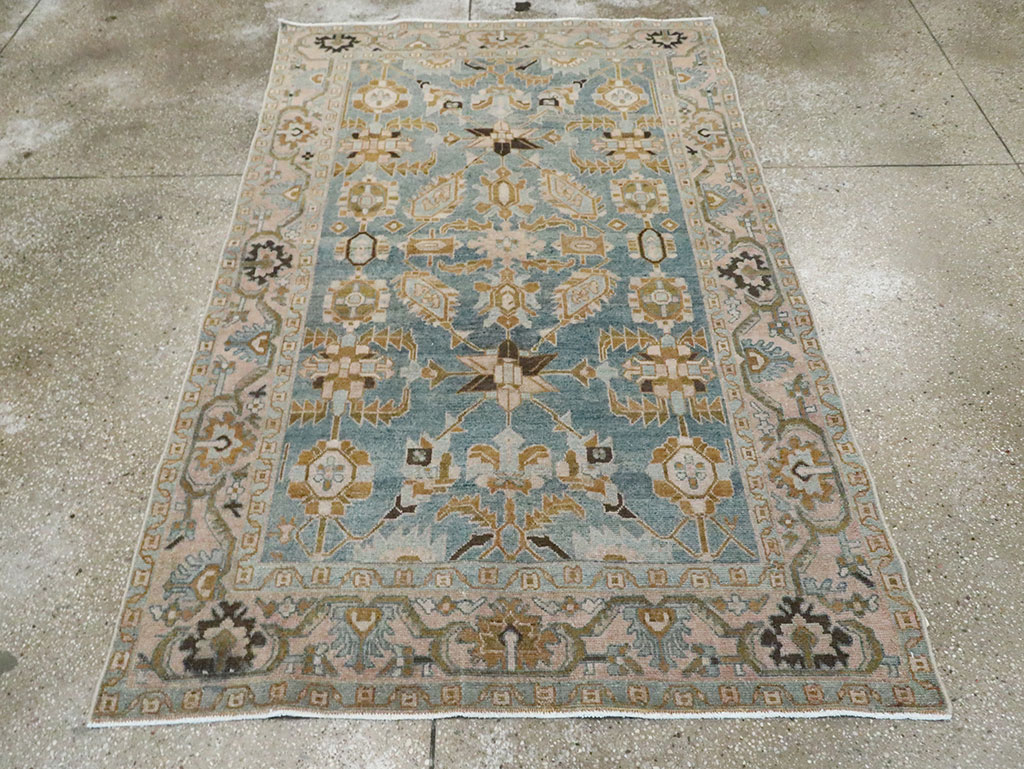 Vintage Persian Malayer Accent Rug, No.29996 - Gsblank