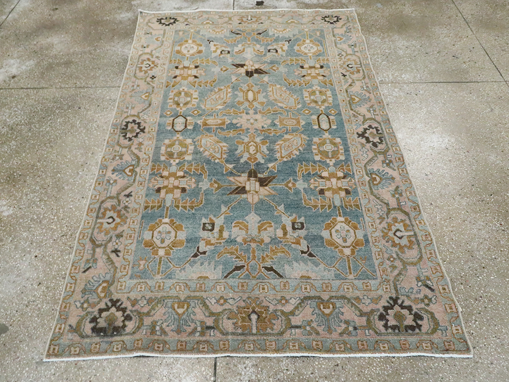 Vintage Persian Malayer Accent Rug, No.29996 - Gsblank