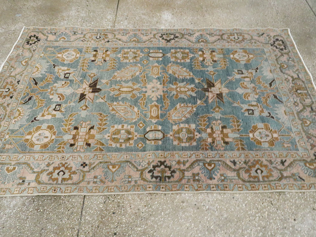 Vintage Persian Malayer Accent Rug, No.29996 - Gsblank