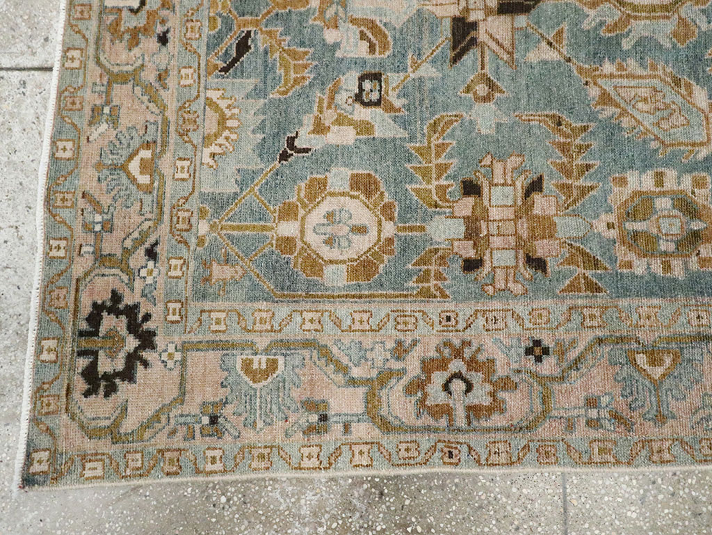 Vintage Persian Malayer Accent Rug, No.29996 - Gsblank