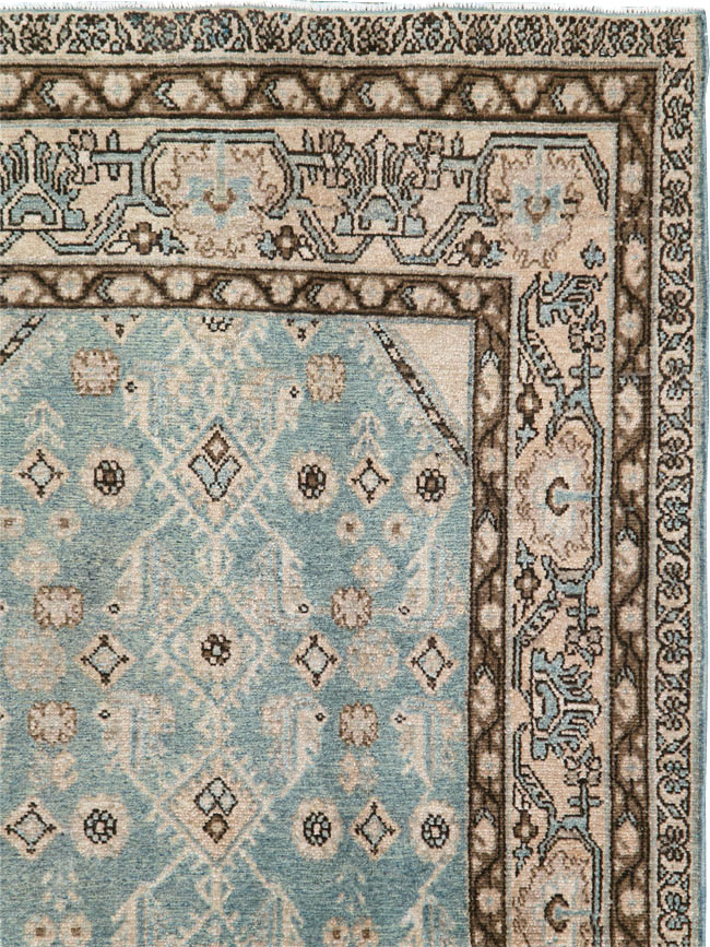Vintage Persian Malayer Throw Rug, No.29998 - Gsblank