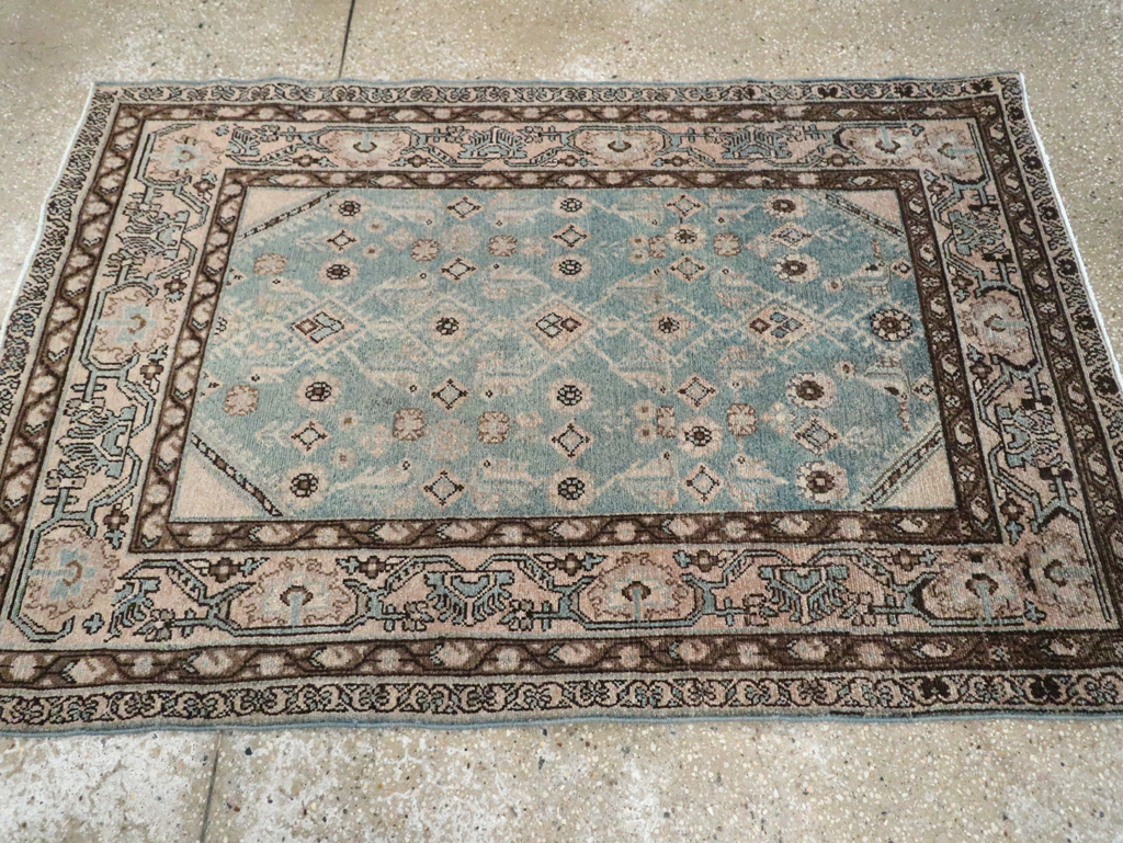 Vintage Persian Malayer Throw Rug, No.29998 - Gsblank