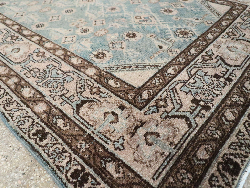 Vintage Persian Malayer Throw Rug, No.29998 - Gsblank